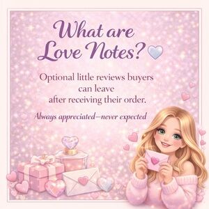 Love Notes Closet Card (not for sale)